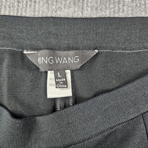 Ming Wang Pants Womens Large Black Pull On Straight Leg Classic Career Timeless - Picture 5 of 7